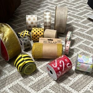 Lot of Ribbons -13 different styles. All new!!